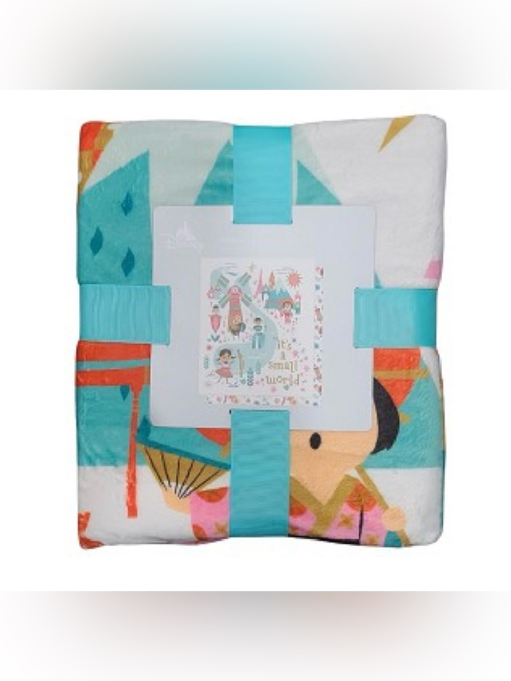 Disney It’s A Small World Fleece Blanket Reversible Throw Blanket 50 x 60